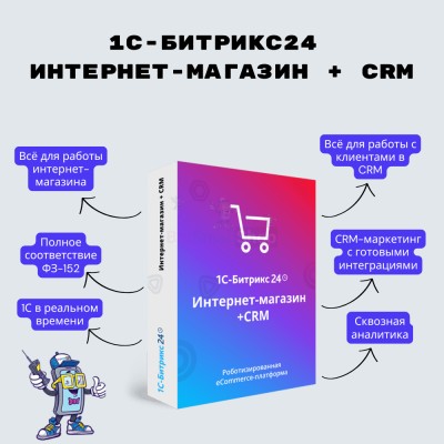 Программа для ЭВМ "1С-Битрикс24". Лицензия Интернет-магазин + CRM (12 мес.) - купить в Старых Сулли